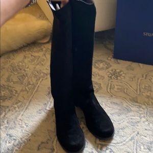 Stuart Weitan Half and Half Knee High Boot